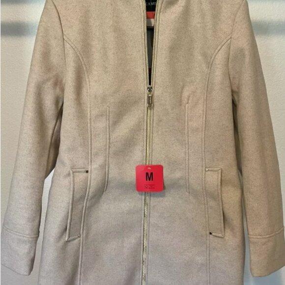 NWT Vince Camuto Ladies' Hooded Full-Zip Jacket, Tan (Oatmeal) - Picture 10 of 11